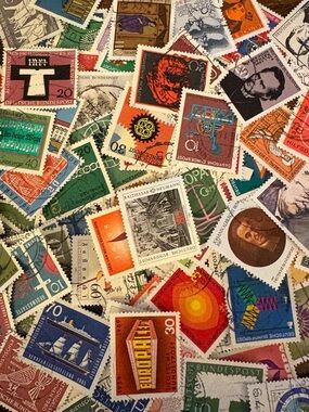 120 assorted German/ Deutsche Bundespost postage stamps- LOT #9